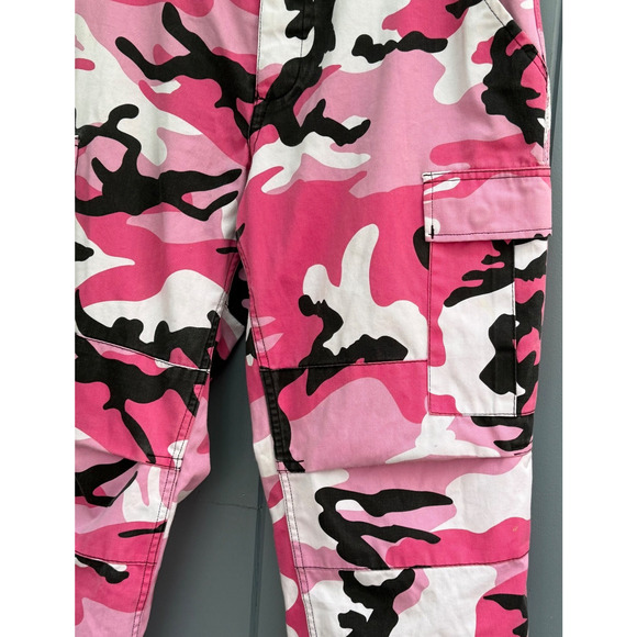 Military PINK Camouflage BDU Cargo Pants Army Fatigue Tactical Combat Camo Pants - Picture 7 of 11